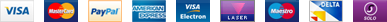 Visa, Mastercard, PayPal y otros métodos de pago